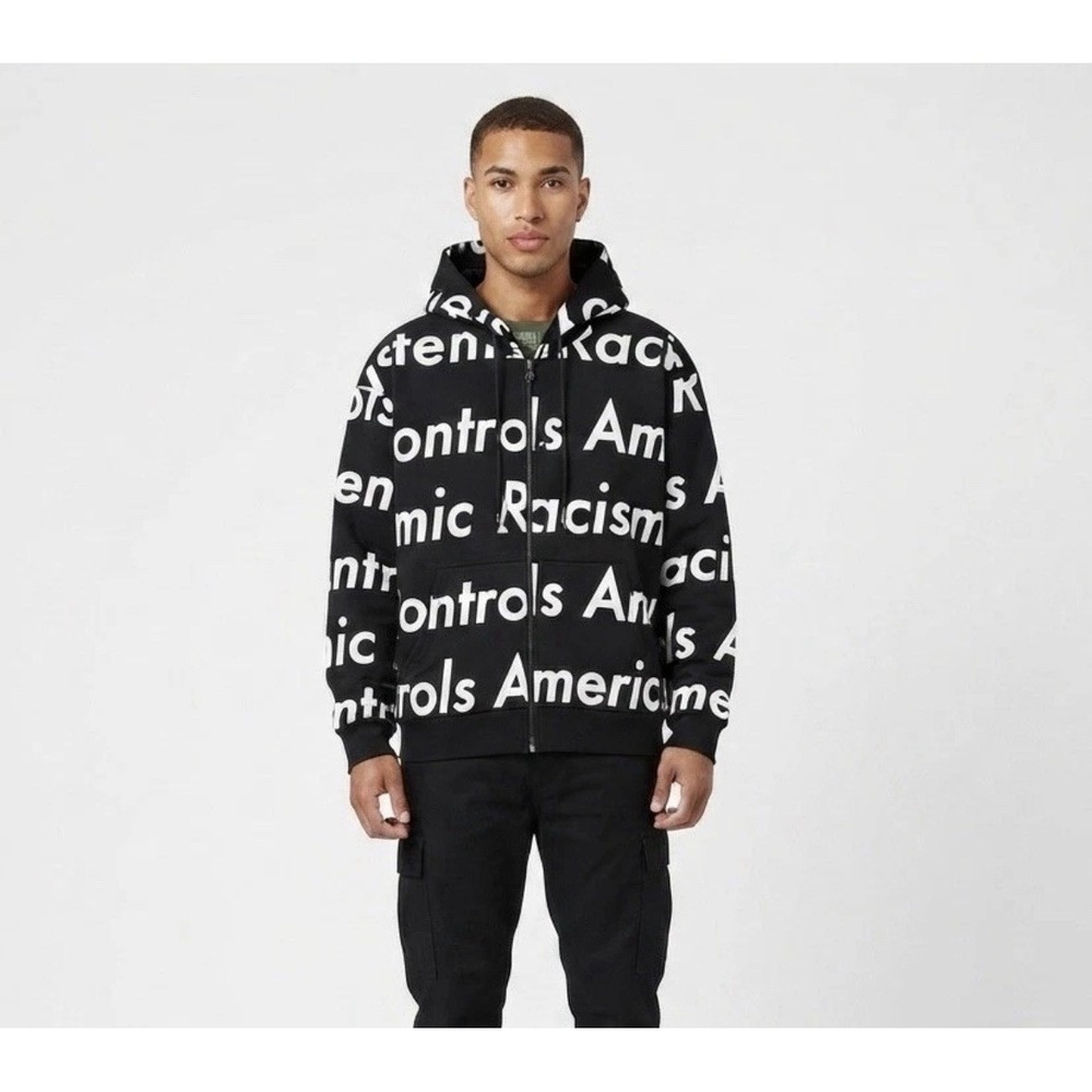 Denim Tears Arthur Jafa Systemic Racism Controls America Zip Hoodie Black S